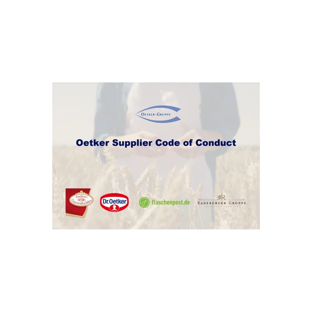 Picture - Verhaltenskodex für Lieferanten Oetker-Gruppe