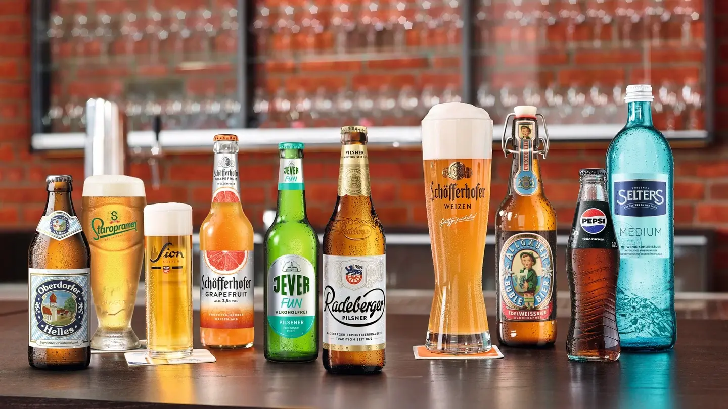 Picture - Beverages from the Radeberger Group